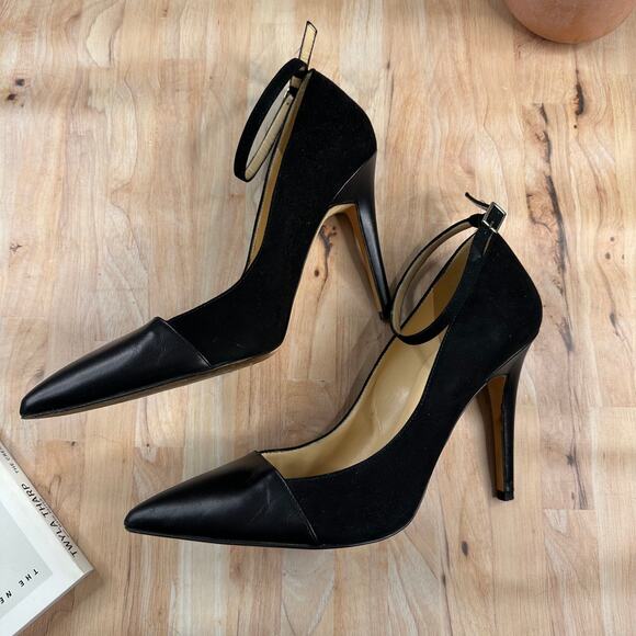 kate spade Shoes - Kate Spade Black Liza Suede Heels